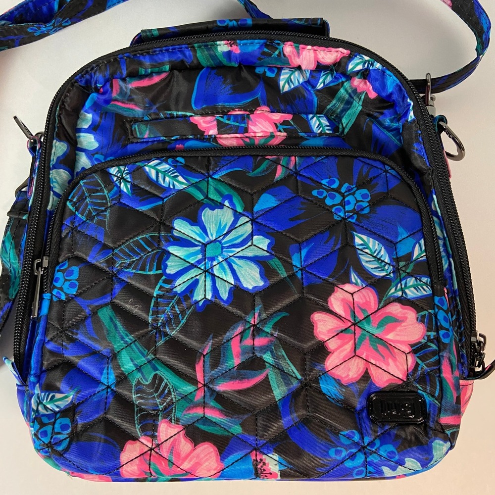 Lug Ranger Resort Convertible Crossbody Bag Tropical Floral Quilted Travel Purse